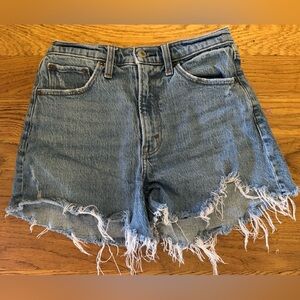 Abercrombie & Fitch The Mom High Rise Jean Shorts